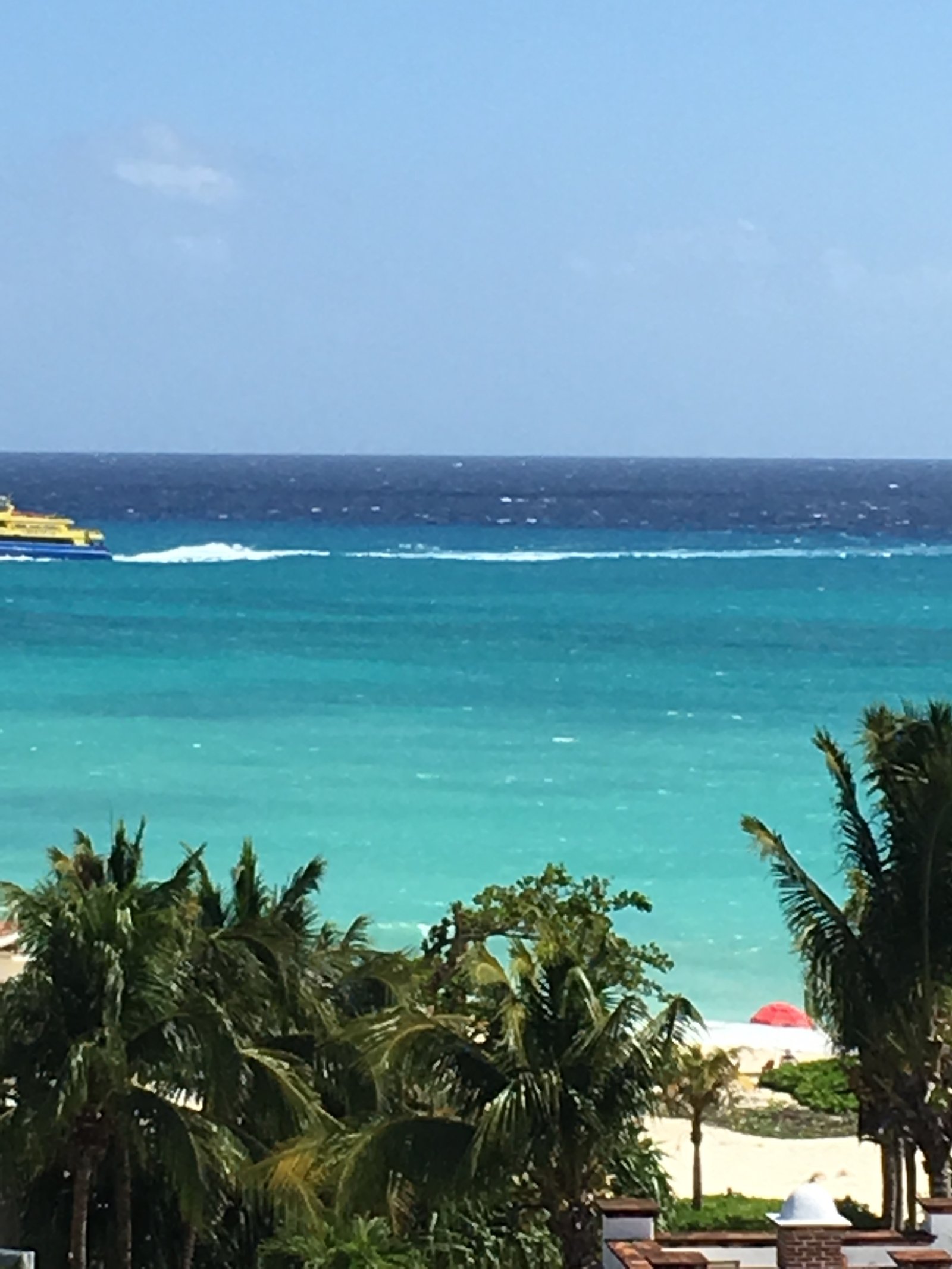 Beach view from solarium